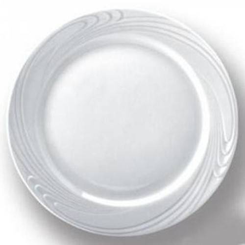 PRATO DE MESA DE PORCELANA REDONDO WAVES