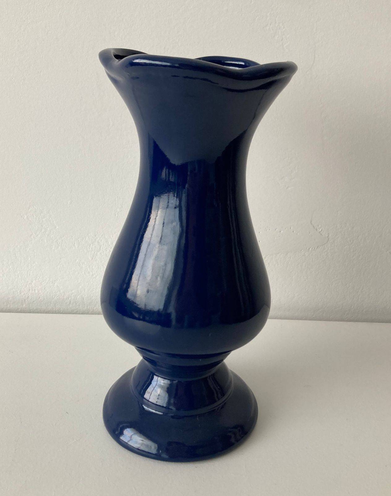Vaso Porcelana Pri Azul Marinho