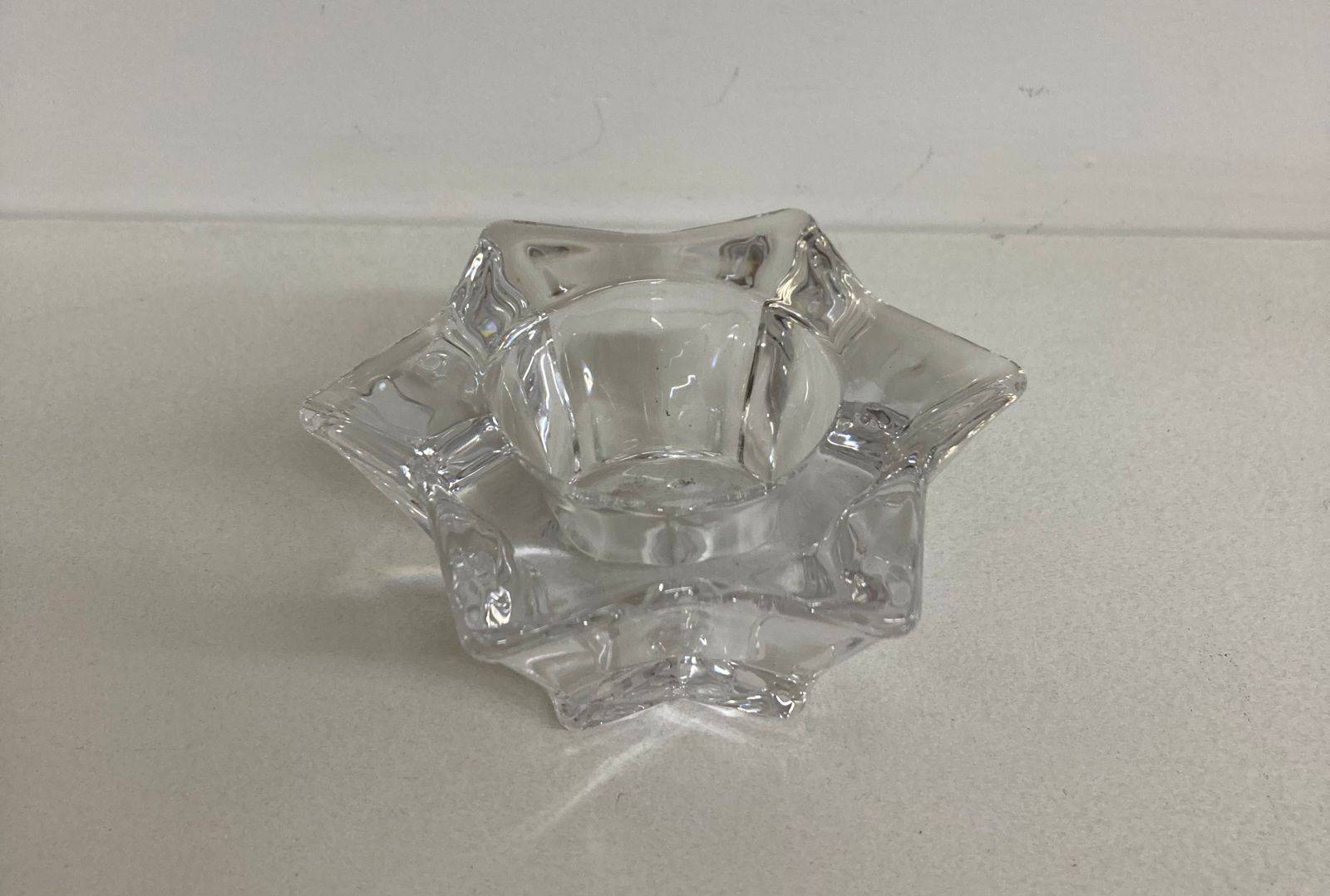 Porta-vela Transparente Estrela
