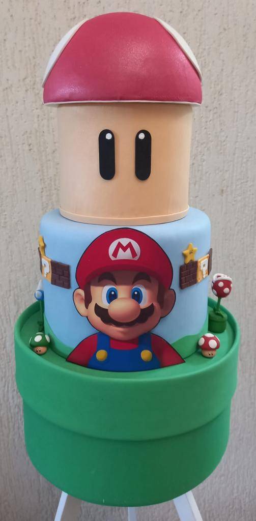 Bolo Fake Super Mario - 3 andares
