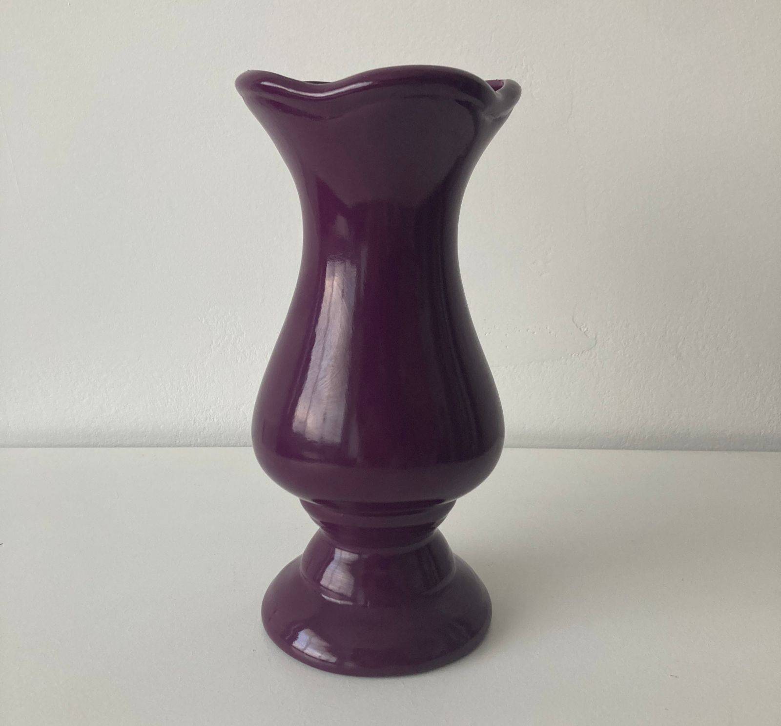 Vaso Roxo Porcelana Pirulito G