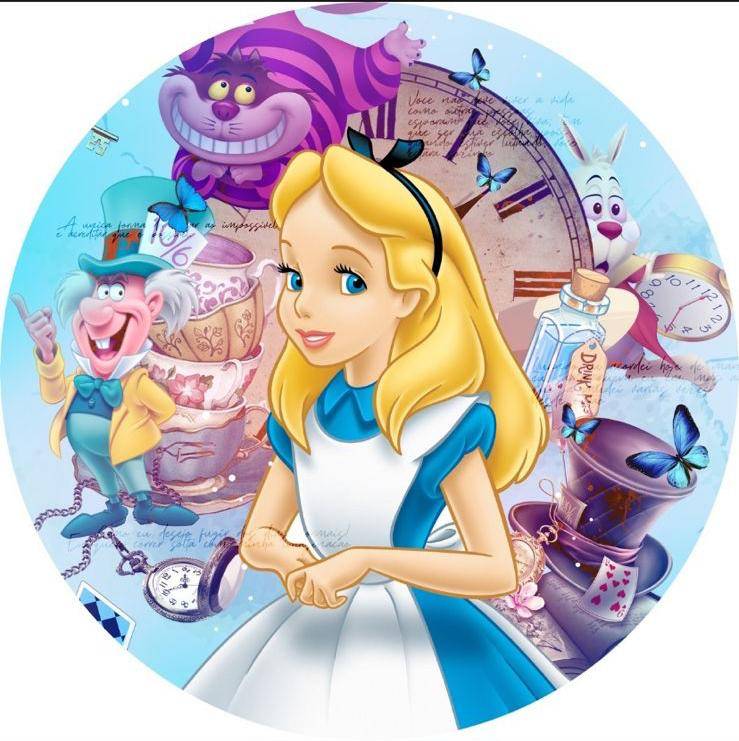 Painel Alice no País das Maravilhas