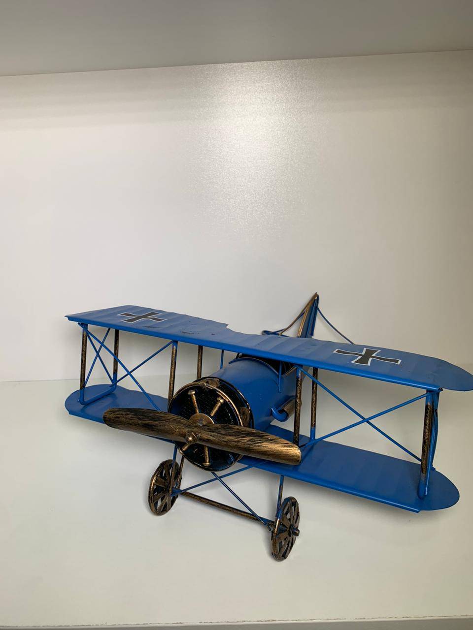 Avião Azul Aço