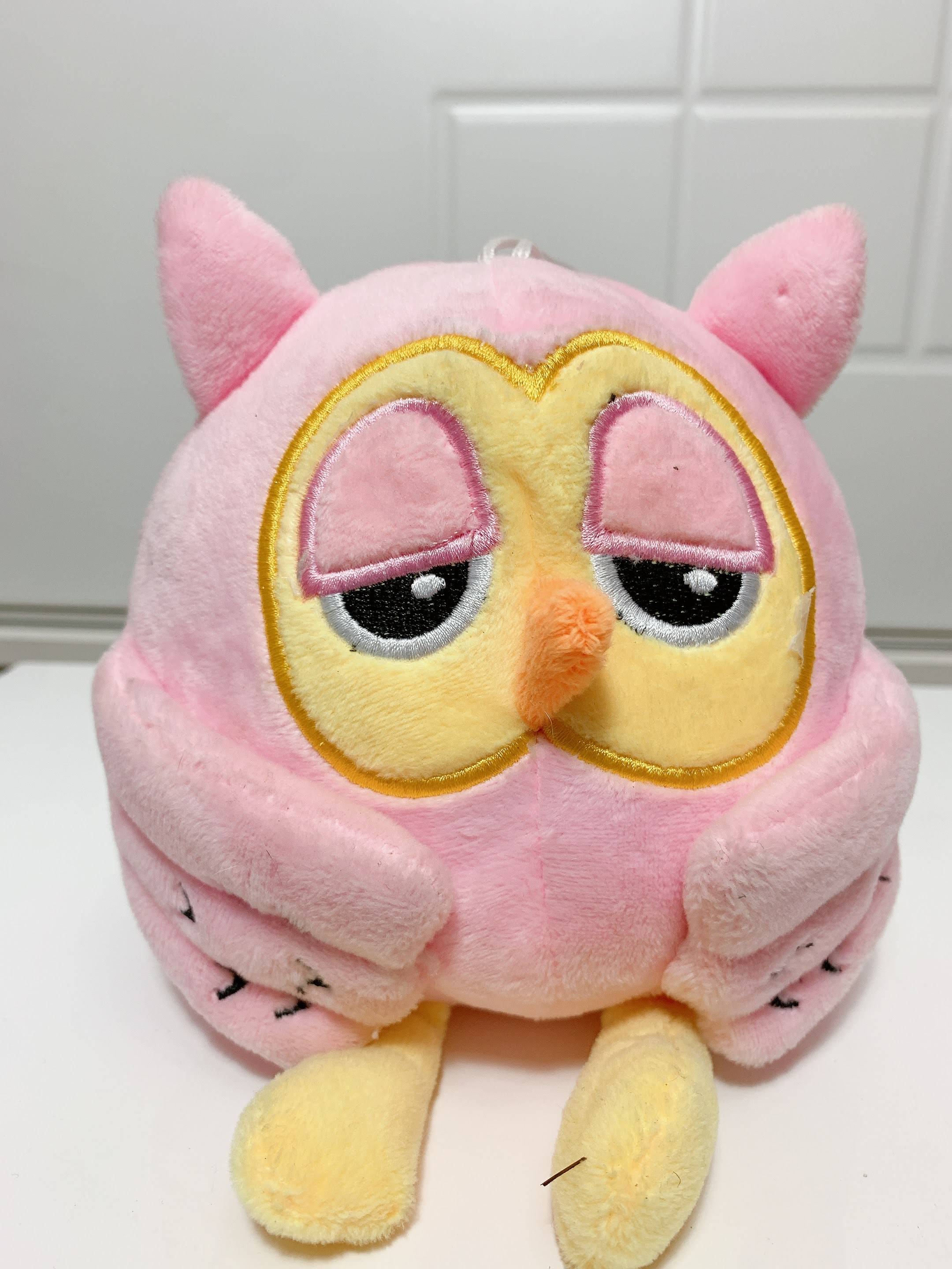 Coruja Rosa Bebê Pelúcia (P)