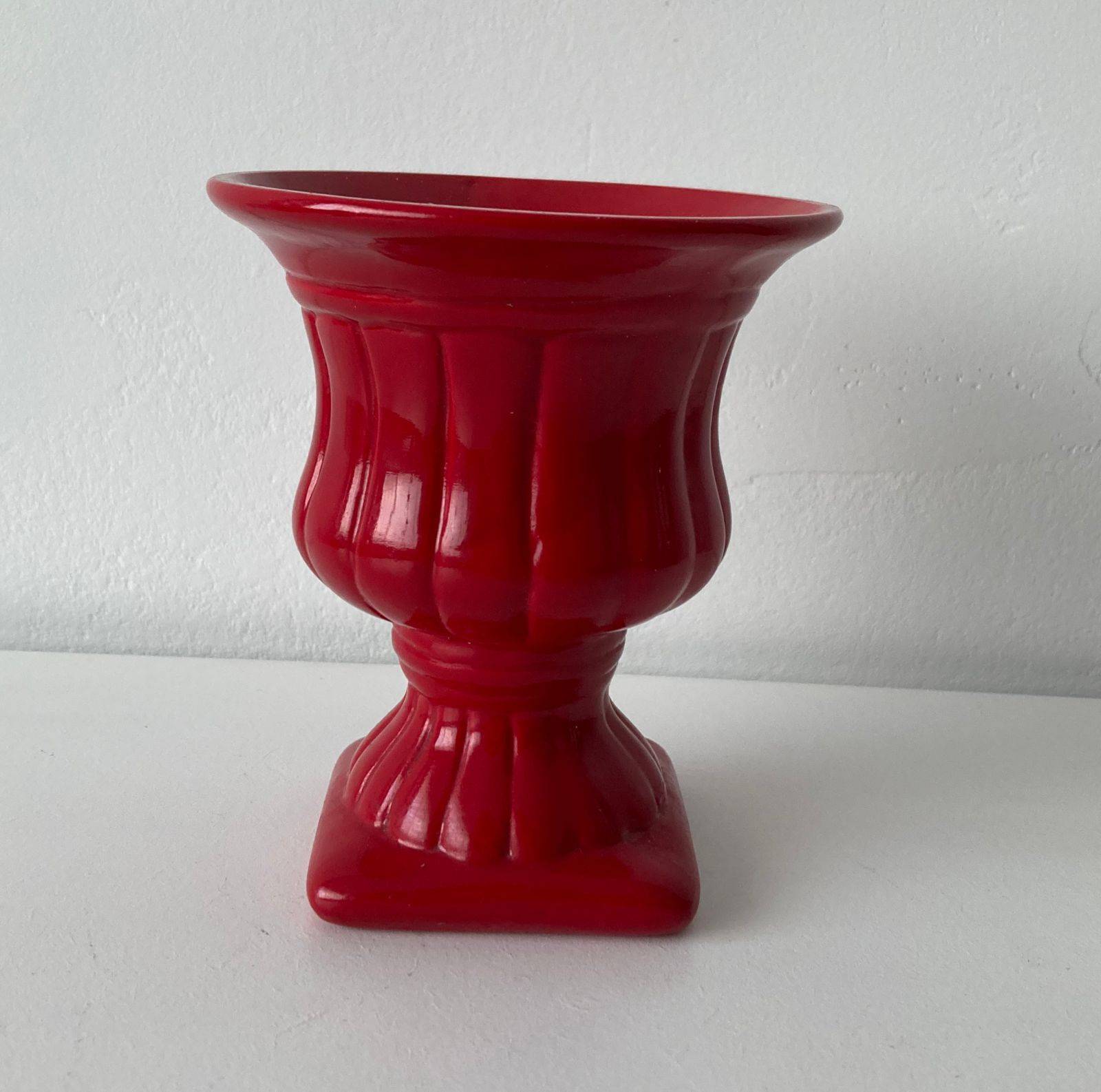 Mini Vaso Porcelana Vermelho