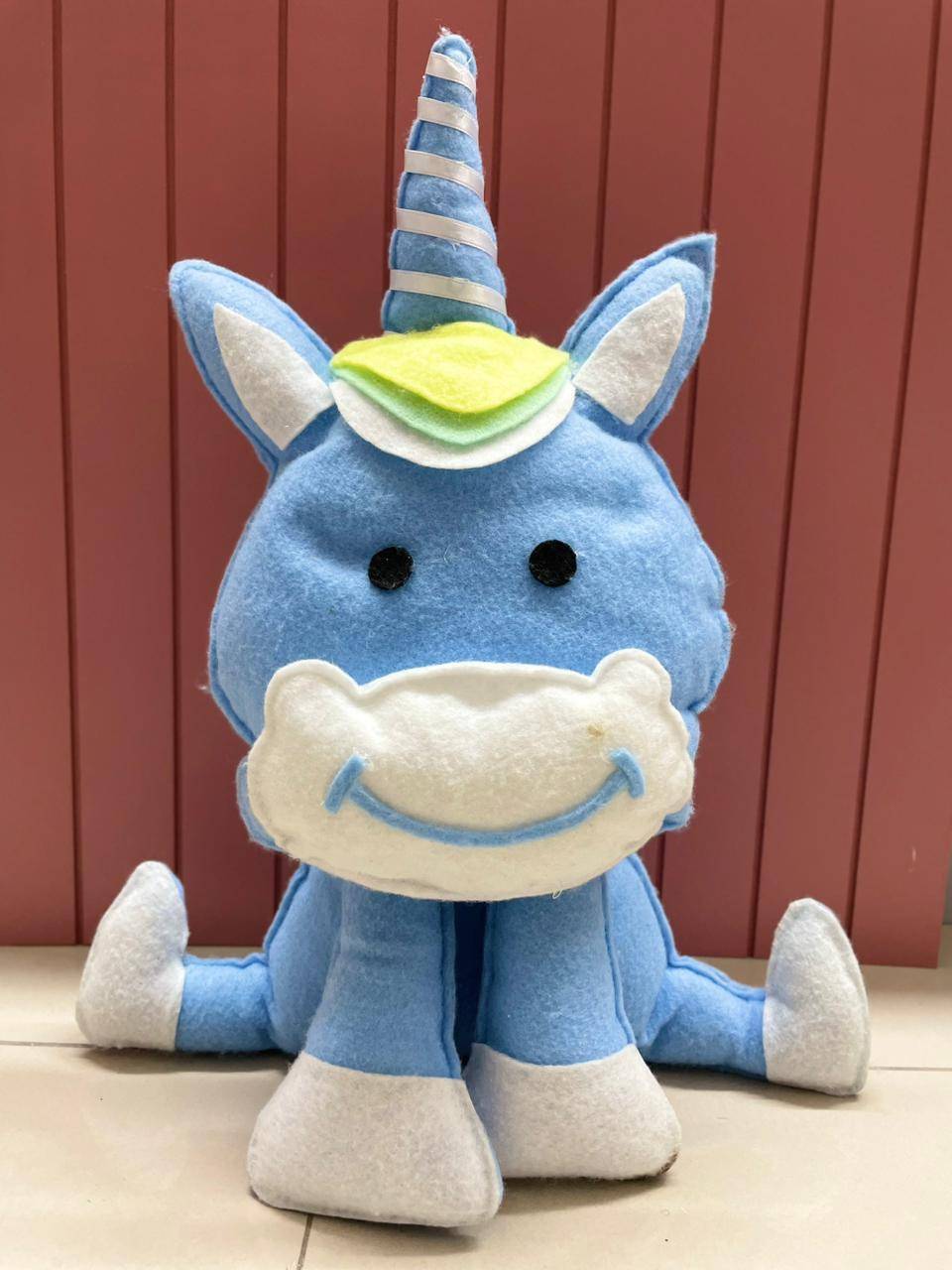 Unicórnio Azul Bebe
