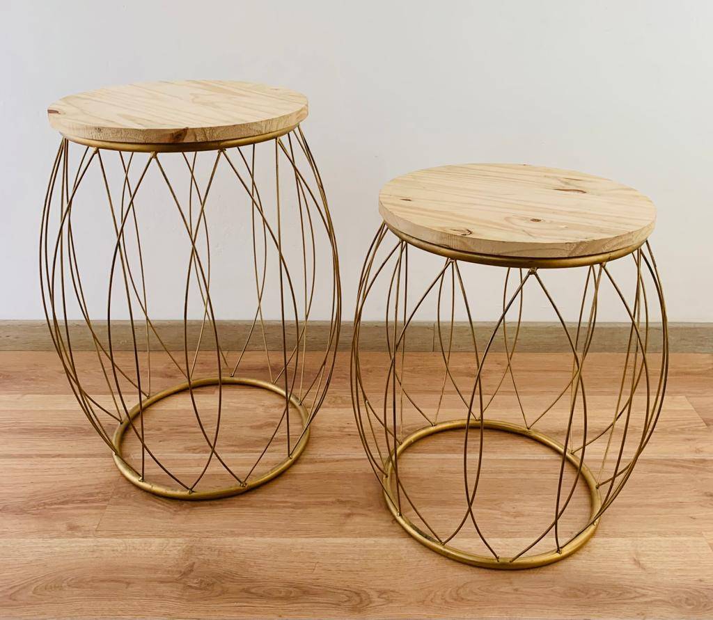 Cilindro Garden Dourado M