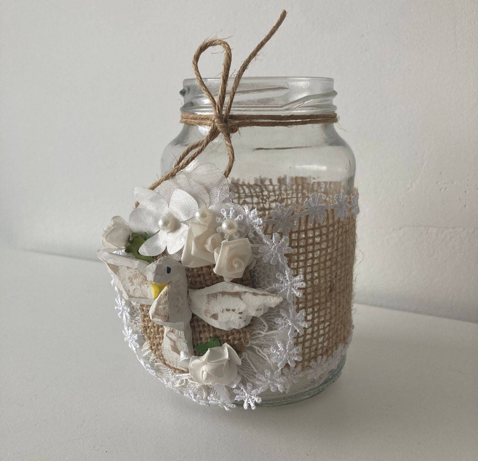Mini Vaso Transparente Decorado