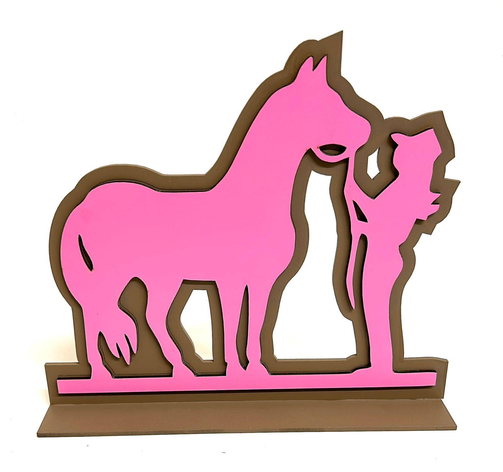 Barbie com o cavalo MDF
