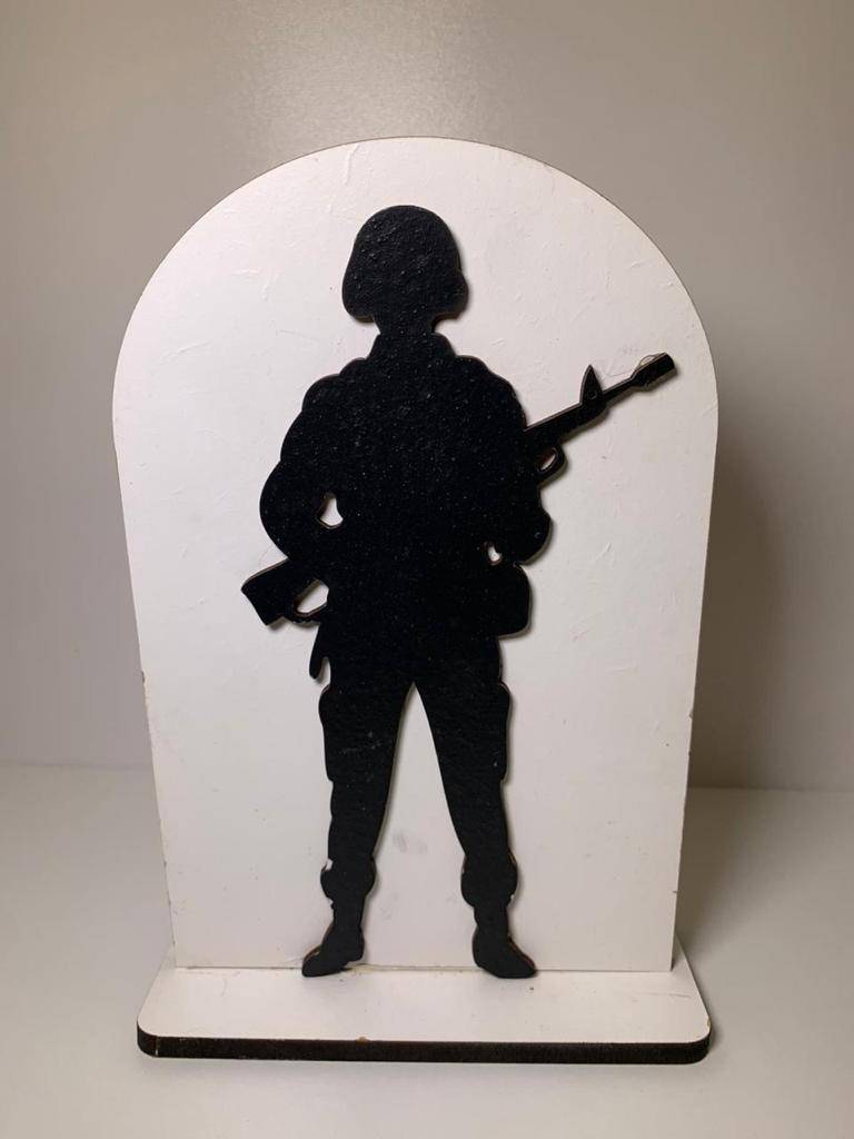 Kit Placa Soldado MDF