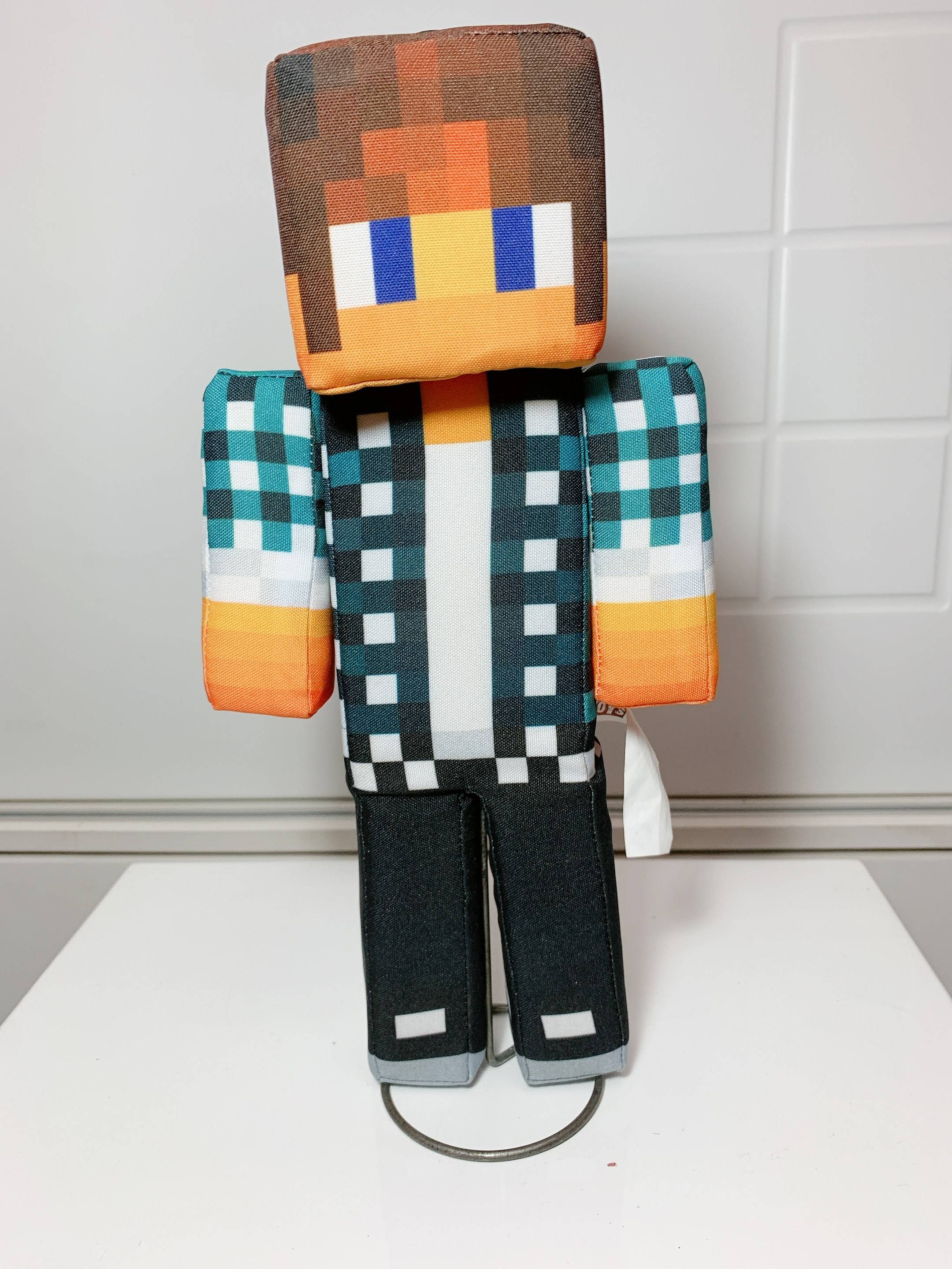Boneco Minecraft Quadriculado Fofo