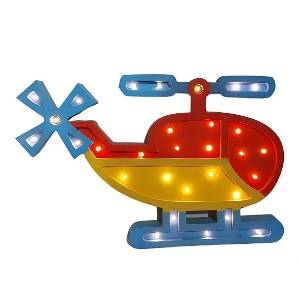 Helicóptero LED MDF