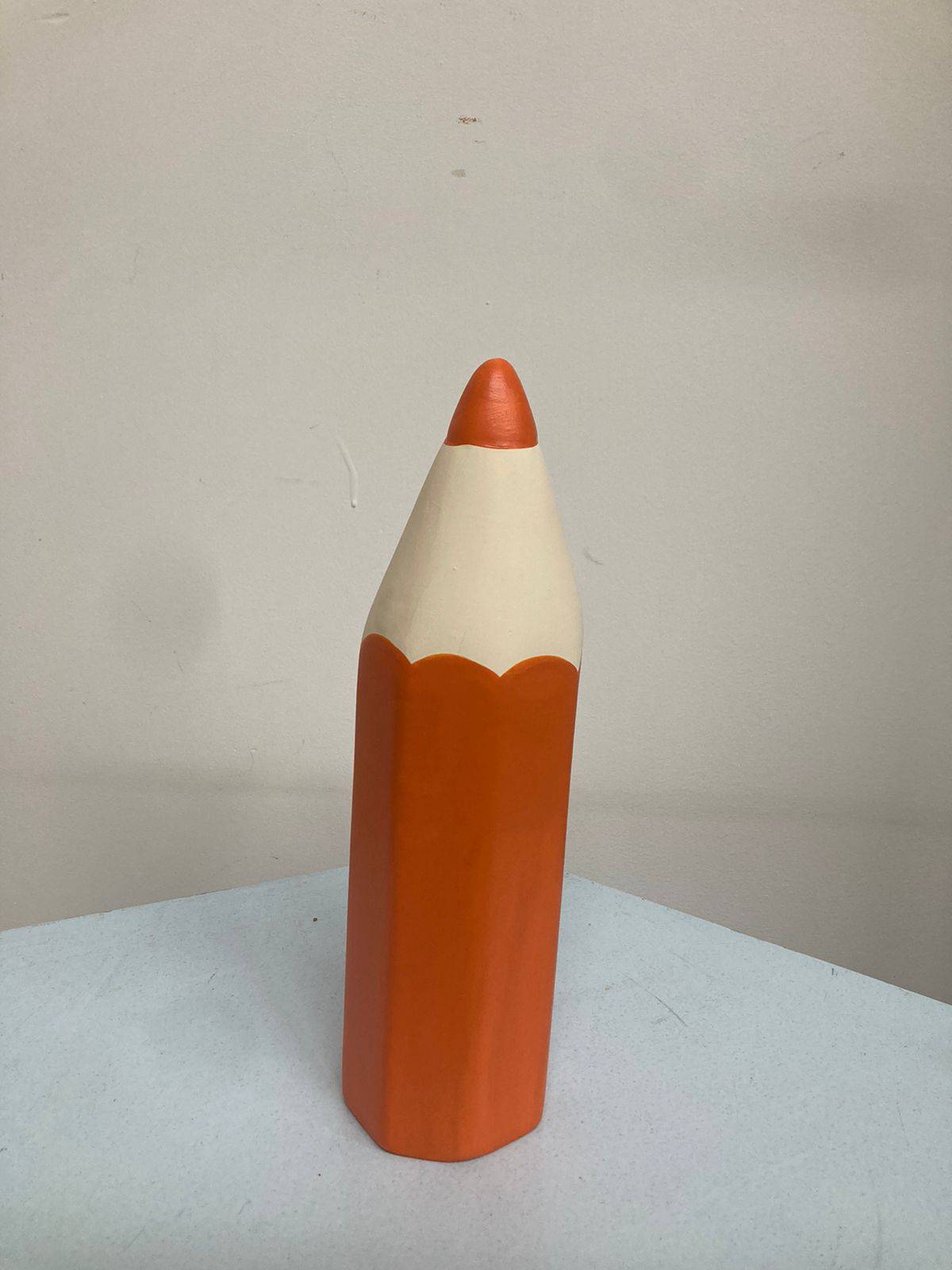 Lápis Laranja Porcelana