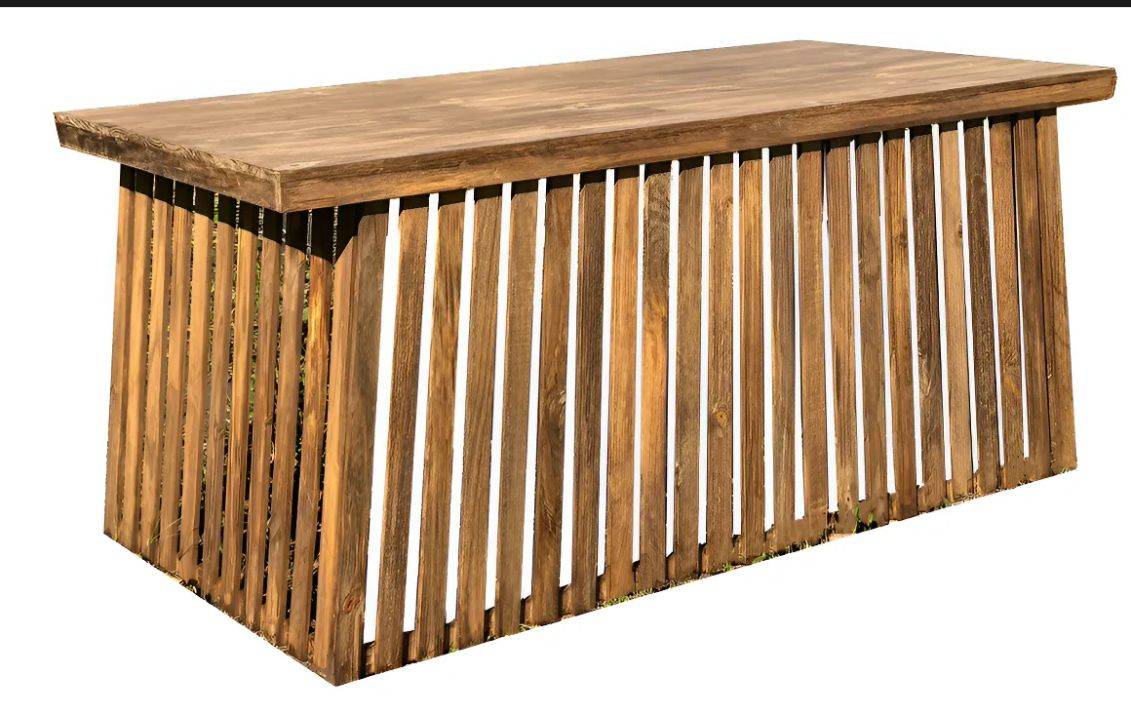 MESA RIPADA RÚSTICA