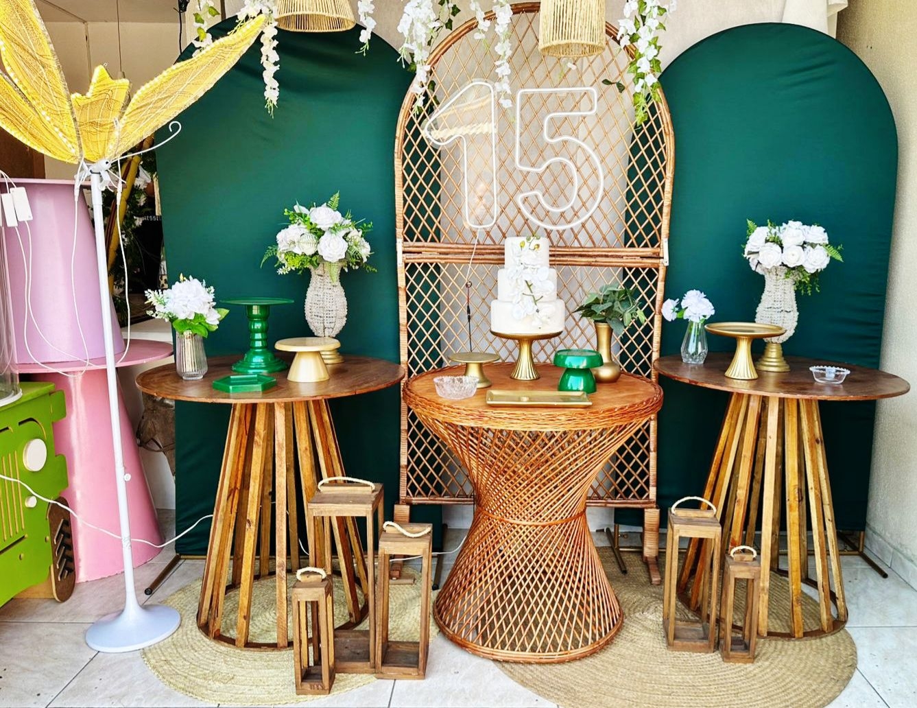 15 ANOS VERDE E DOURADO