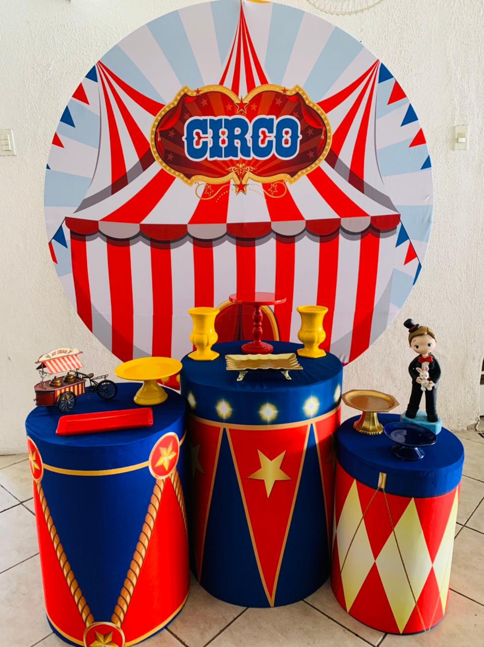 Kit circo de menino cilindros