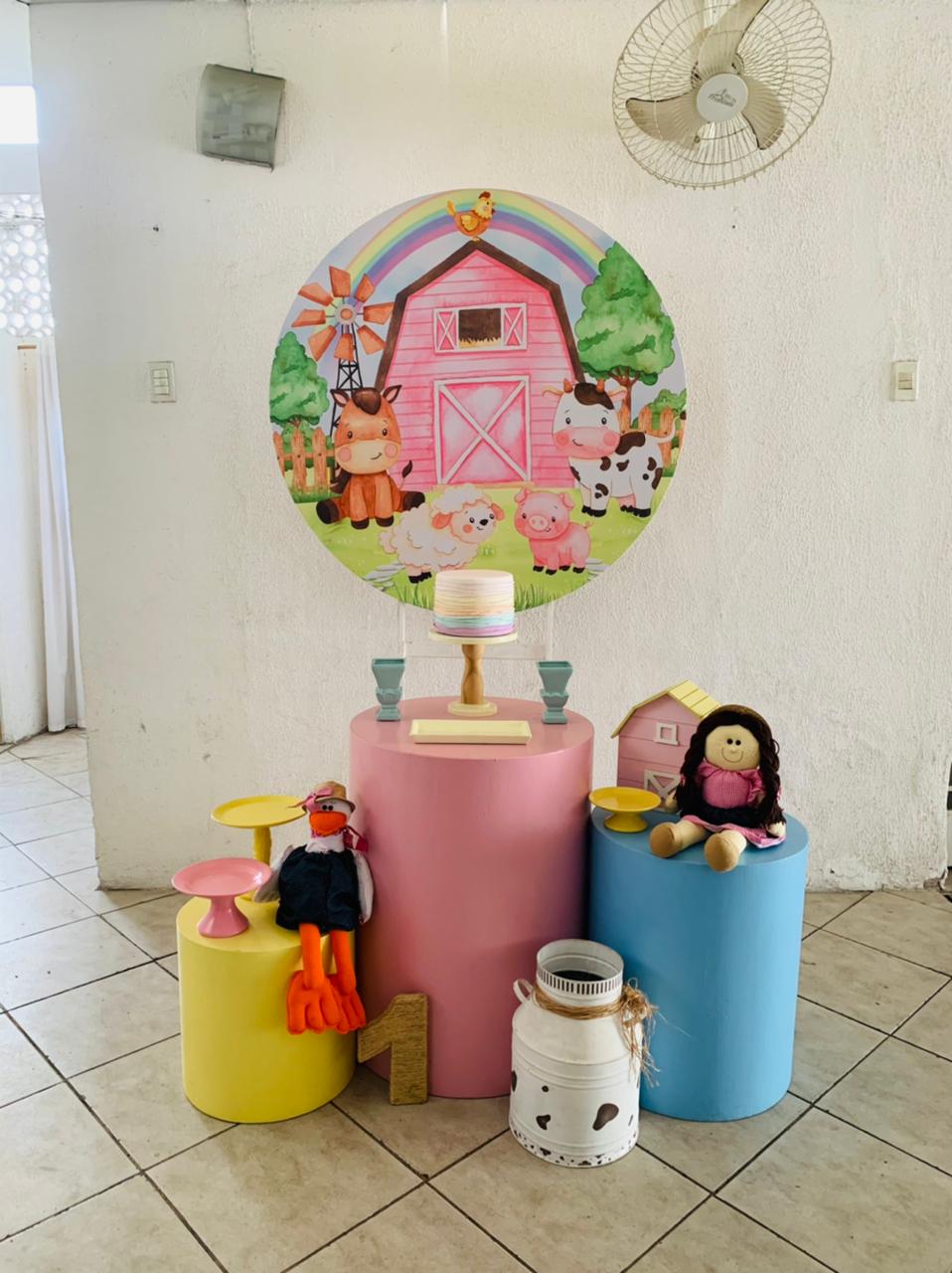 Kit fazendinha rosa pocket