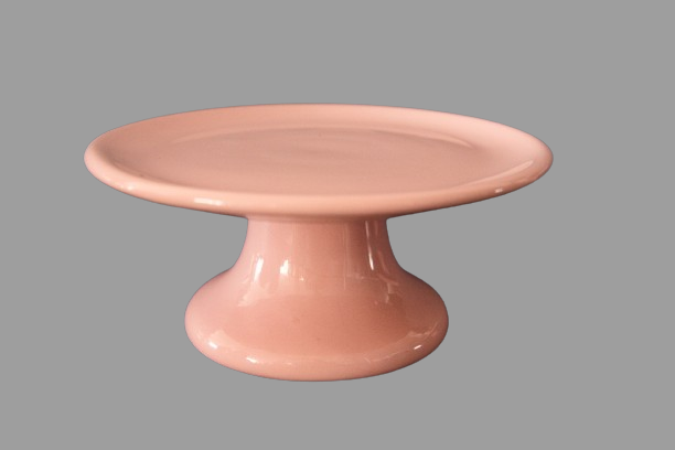 Prato liso louça rosa bebe